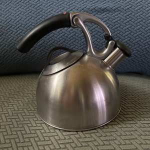 Oxo Whistling Tea Kettle, Brushed Stainless 