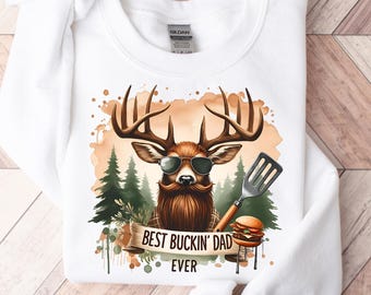 Best Buckin Dad Ever PNG, Funny Dad Design, Fathers Day PNG, Funny BBQ Grilling dad, Cool Dad Sublimation Design, Bbq dad digital download
