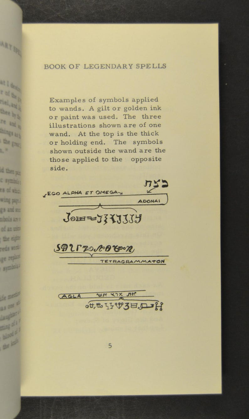 Hebrew Spells Book of Legendary Spells by Elbee Wright 1968 1st Edition - Etsy