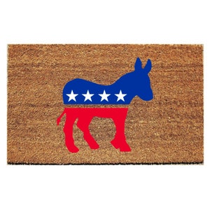 Custom Doormat | Political | Democrat Donkey