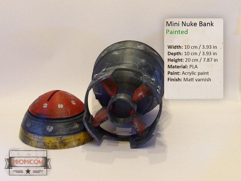 Nuke Mini Storage Mini Nuke Bank | Storage Box | Fallout Inspired - Etsy
