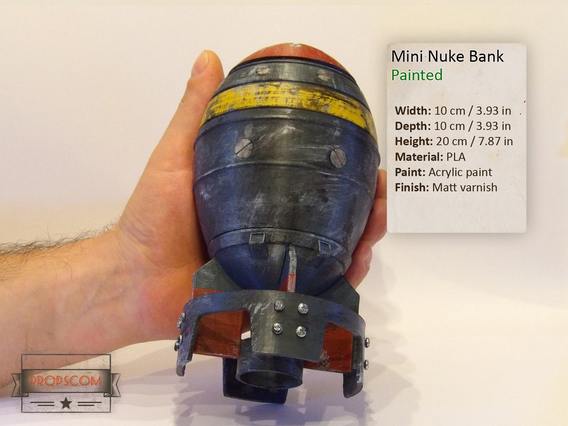 Nuke Mini Storage Mini Nuke Bank | Storage Box | Fallout Inspired - Etsy