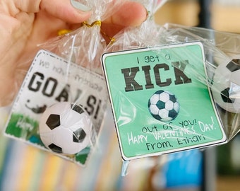 Fútbol San Valentín Imprimible / Descarga Digital / San Valentín Instantáneo / San Valentín Deportivo / Metas de Amistad / Patada fuera de ti