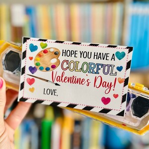Kleurrijke Valentijnsdag| Aquarel| Kleurpotloden| Kleurpotloden Kleuterschool| Basisschoolklas Valentijn| Digitaal| Bewerkbaar| Snoepvrij