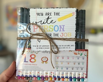 You are the Write Person for the Job | Back to School Teacher Gift| Christian Teacher Gift