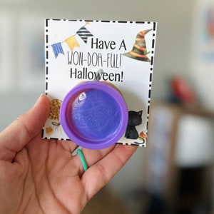 Halloween Class Gift| Halloween Printable | Halloween Play Doh Gift | Halloween Teacher Gift | Halloween Party