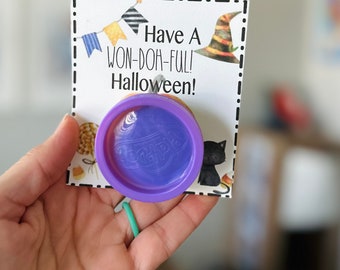 Regalo de clase de Halloween / Imprimible de Halloween / Regalo Play Doh de Halloween / Regalo de maestro de Halloween / Fiesta de Halloween