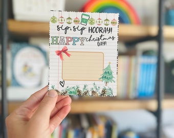 Christmas Teacher Gift Card Holder | Printable Coffee Card (Digital Download)