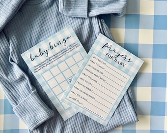 Easy Baby Shower Activities |  Baby Bingo | Prayers for Baby | Baby Shower Bundle | Baby Sprinkle Games | Baby Shower Printable | Digital
