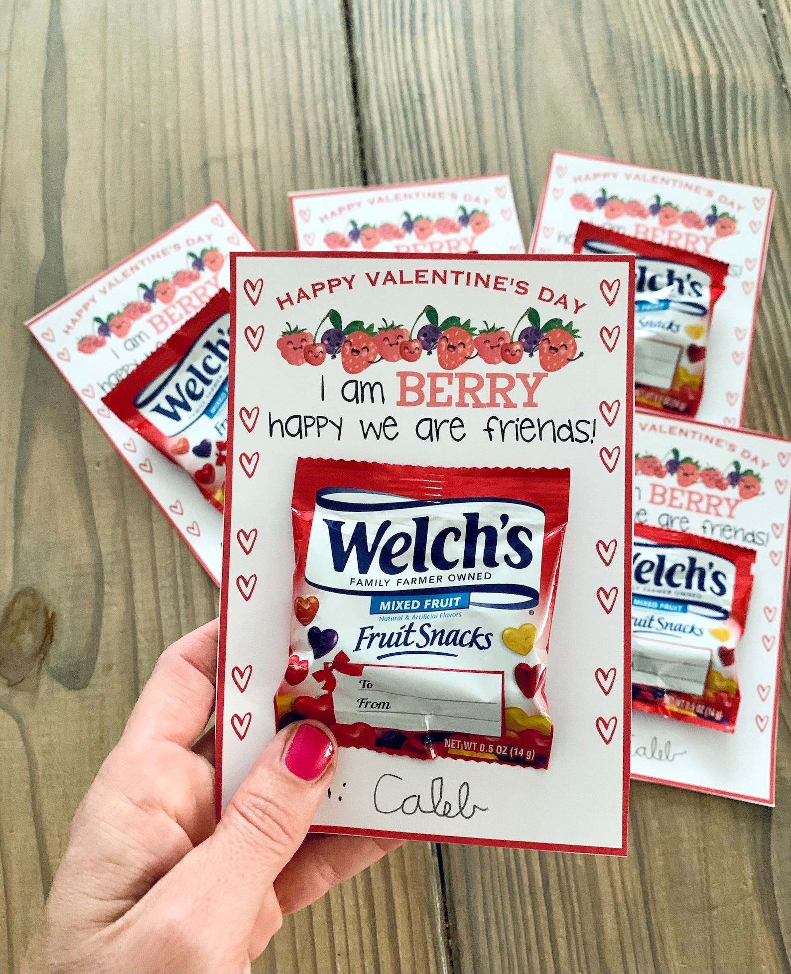 Fruit Snack Valentine's Day Printable Vday Printable Etsy