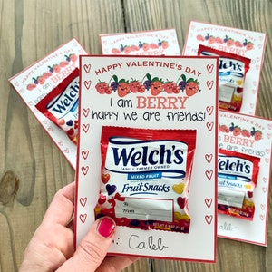 Fruit Snack Valentine's Day Printable Vday Printable - Etsy