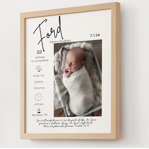 Bearbeitbares Geburtsstatus druckbares Poster | Benutzerdefinierte Geburtsdaten Digitaler Download | Personalisierte Baby-Kinderzimmer-Kunst | Neugeborenen Geschenk | Geburtsposter