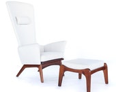 Sensational Adrian Pearsall Sculptural Lounge Chair and Ottoman - Mid Century Modern