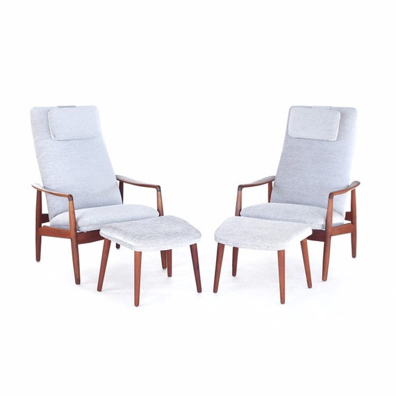 Rare Mid Century Danish Modern Soren Ladefoged For Sl Mobler Etsy