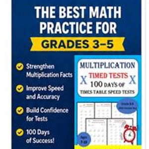 Multiplication Drills: 100 Days Timed Tests, Grades 3-5, Printable 3rd to 5th grade multiplication worksheets. Math Fact Practice workbook.