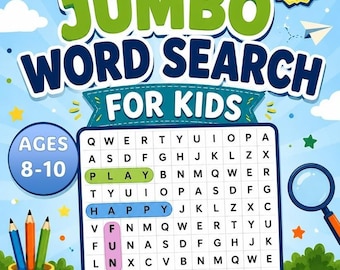 Printable Word Search for Kids: 70 Puzzles for Learning and Fun – Boost Vocabulary with 700+ words. Large Print Activity Book with answers