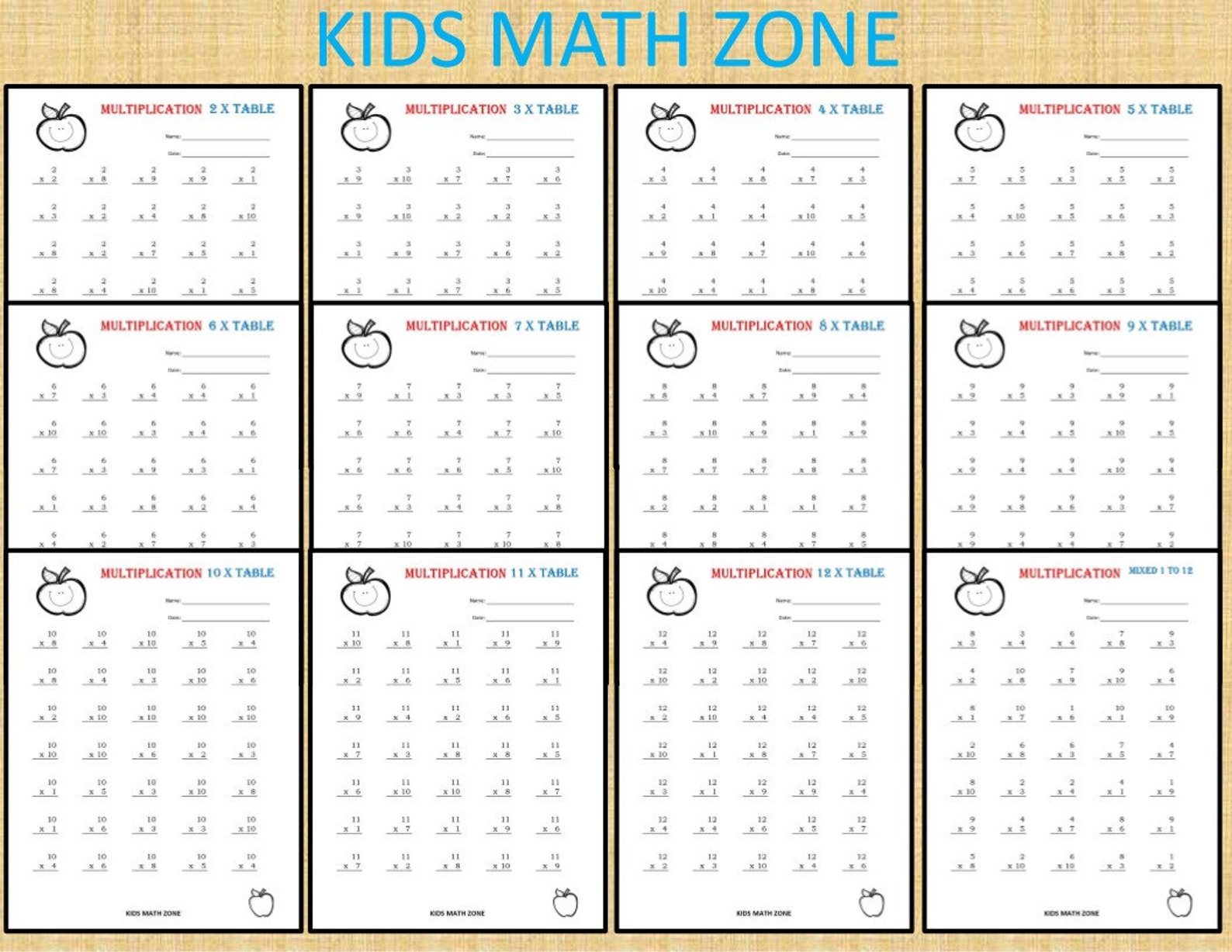 141 Multiplication Printable Worksheets for 2nd Grade to 4th Grade ...