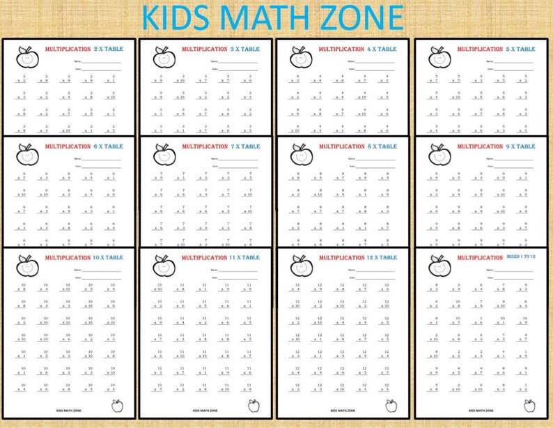 141 Multiplication Printable Worksheets for 2nd Grade to 4th Grade ...