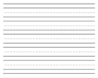Handwriting Paper: Blank Handwriting Practice Paper with dotted lines for kids | Primary Lined Paper | Handwriting Practice Sheets | PDF