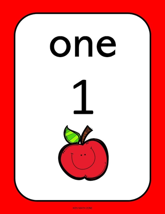 20 printable numbers posters happy apple numbers 1 20 wall etsy
