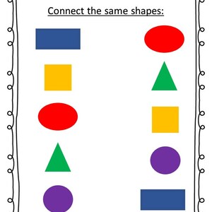 toddler preschool workbook, learning worksheets for toddlers, great gift for kids. Tracing numbers, learning alphabet letters, learning shapes. colors, counting, matching. Preschool homeschool pages
