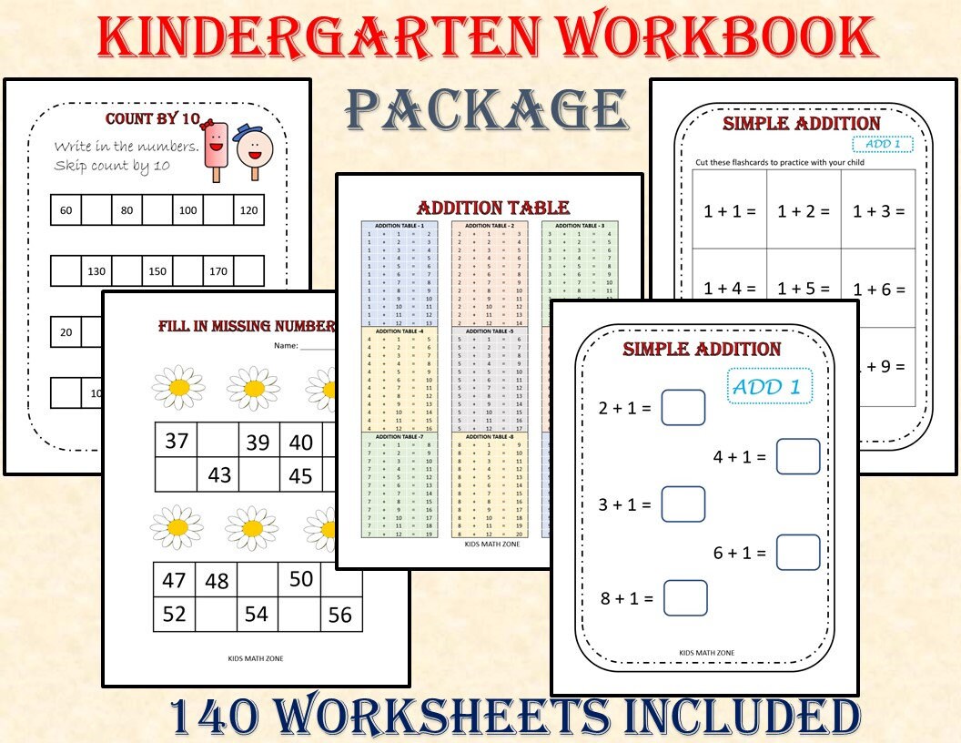 Toddler Pre-k K Learning Bundle 220 Printable Worksheets - Etsy Canada