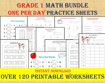 1st grade math worksheets download