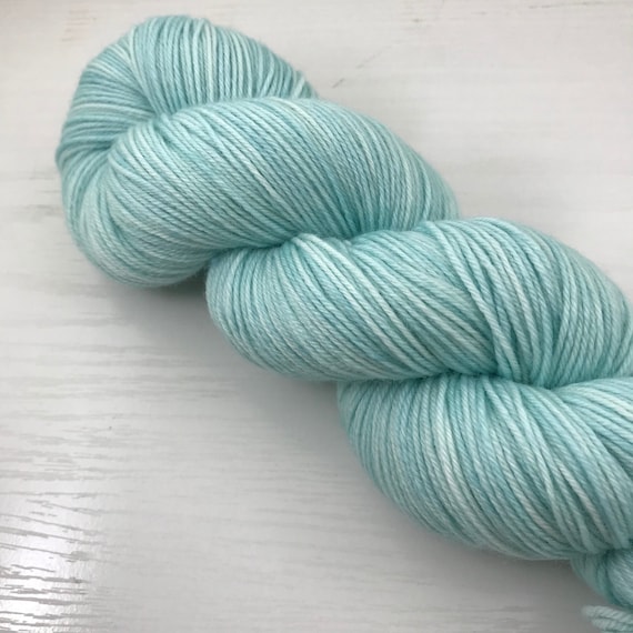 Beach Day - Teagan Sparkle Sock - Merino Nylon Lurex - Ready to Ship Hand Dyed Yarn