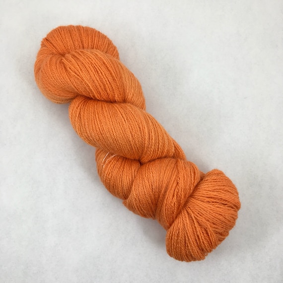 Tangerine- Lace Weight 100% British Bluefaced Leicester - 875 yards