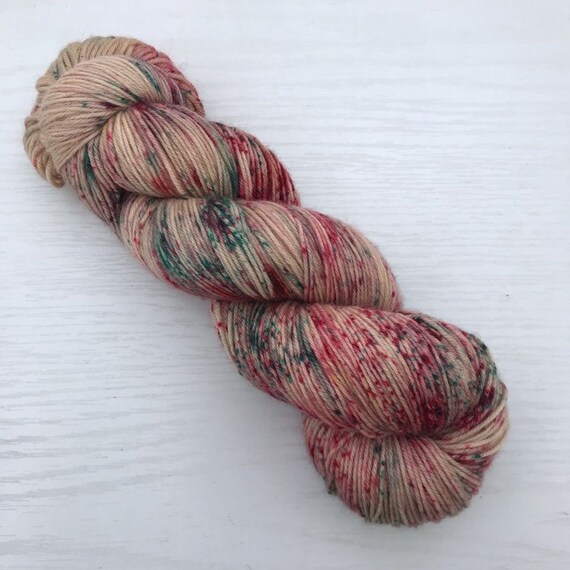 Jack 4ply Fingering - 100% Superwash Merino - Sugar Cookie - Ready to Ship Hand Dyed Yarn