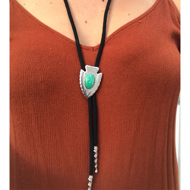 Arrowhead Bolo Pendant Neck Tie