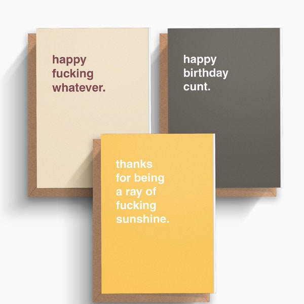 ANY 3 Greetings From Hell Greeting Cards