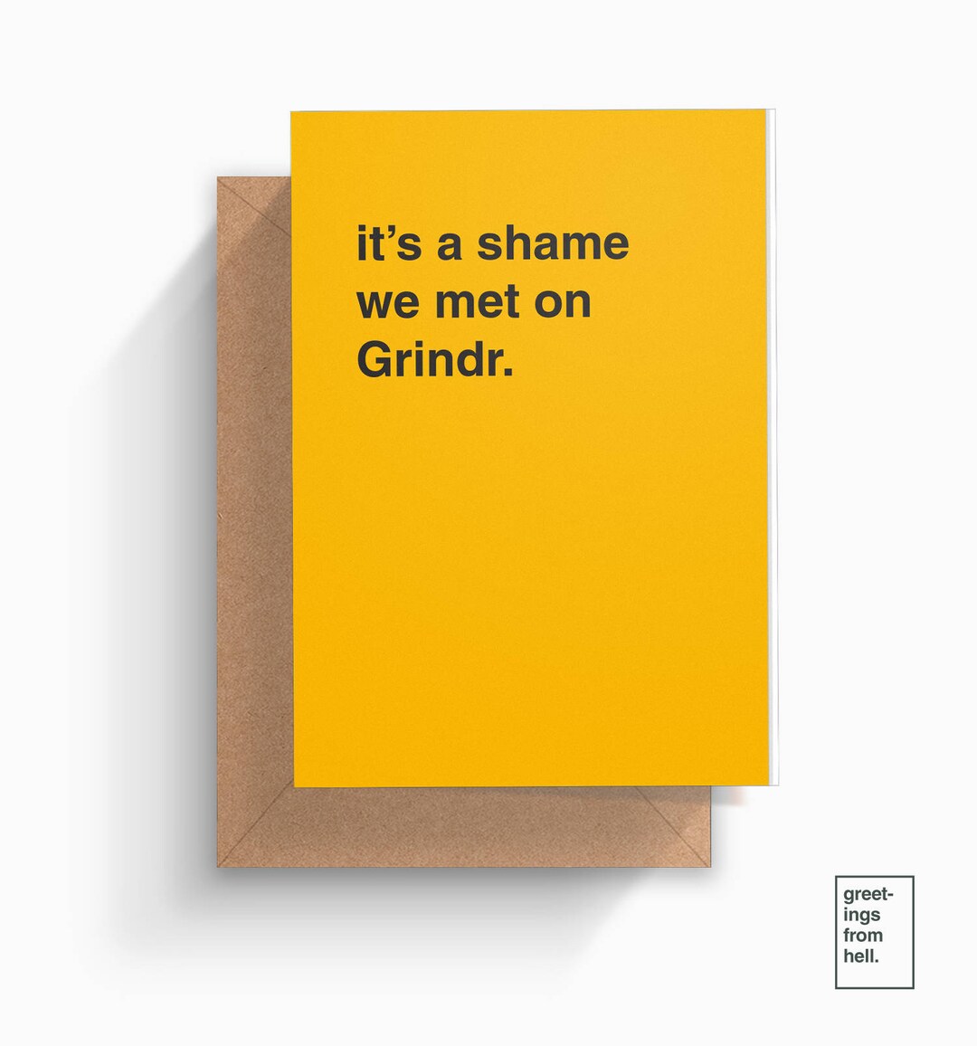 It's a Shame We Met on Grindr Valentines Card Etsy Australia