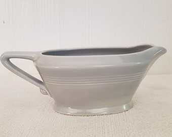 Vintage 1940's Harlequin Gray Sauce/Gravy Boat, Homer Laughlin