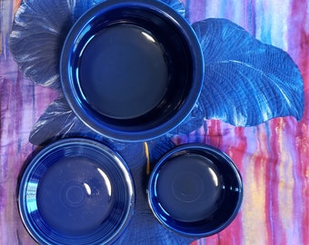 Post 86 Fiesta Ware Cobalt Blue