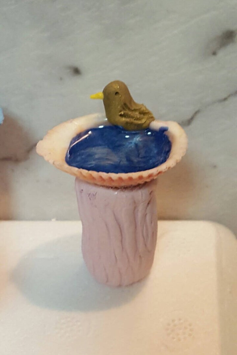 Miniature Bird Baths Fairy Accessories