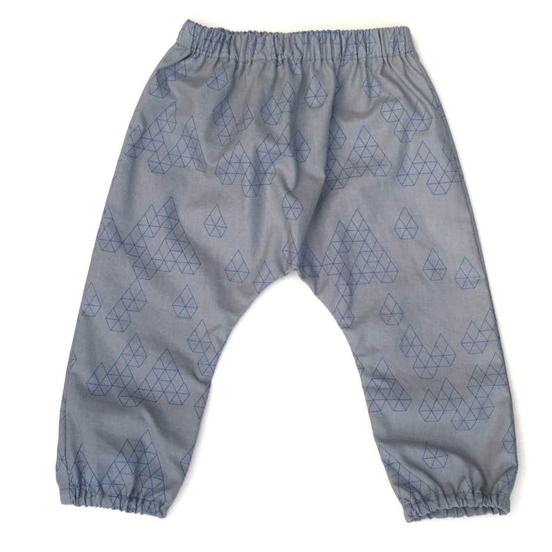 Geometric Drop Baby and Toddler Harem Pants