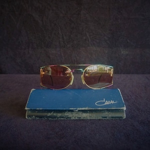 CAZAL Eyeglass Frames Mod 967 Col 469, Tri-Colored w/Purple, Turquoise, Black, Vintage 90s