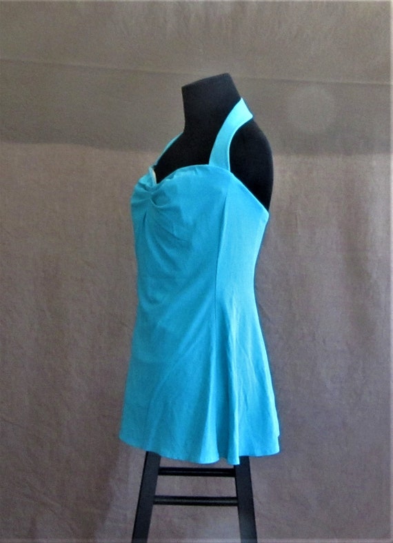 Bathing Suit, One Piece, Pinched Front, Halter St… - image 3