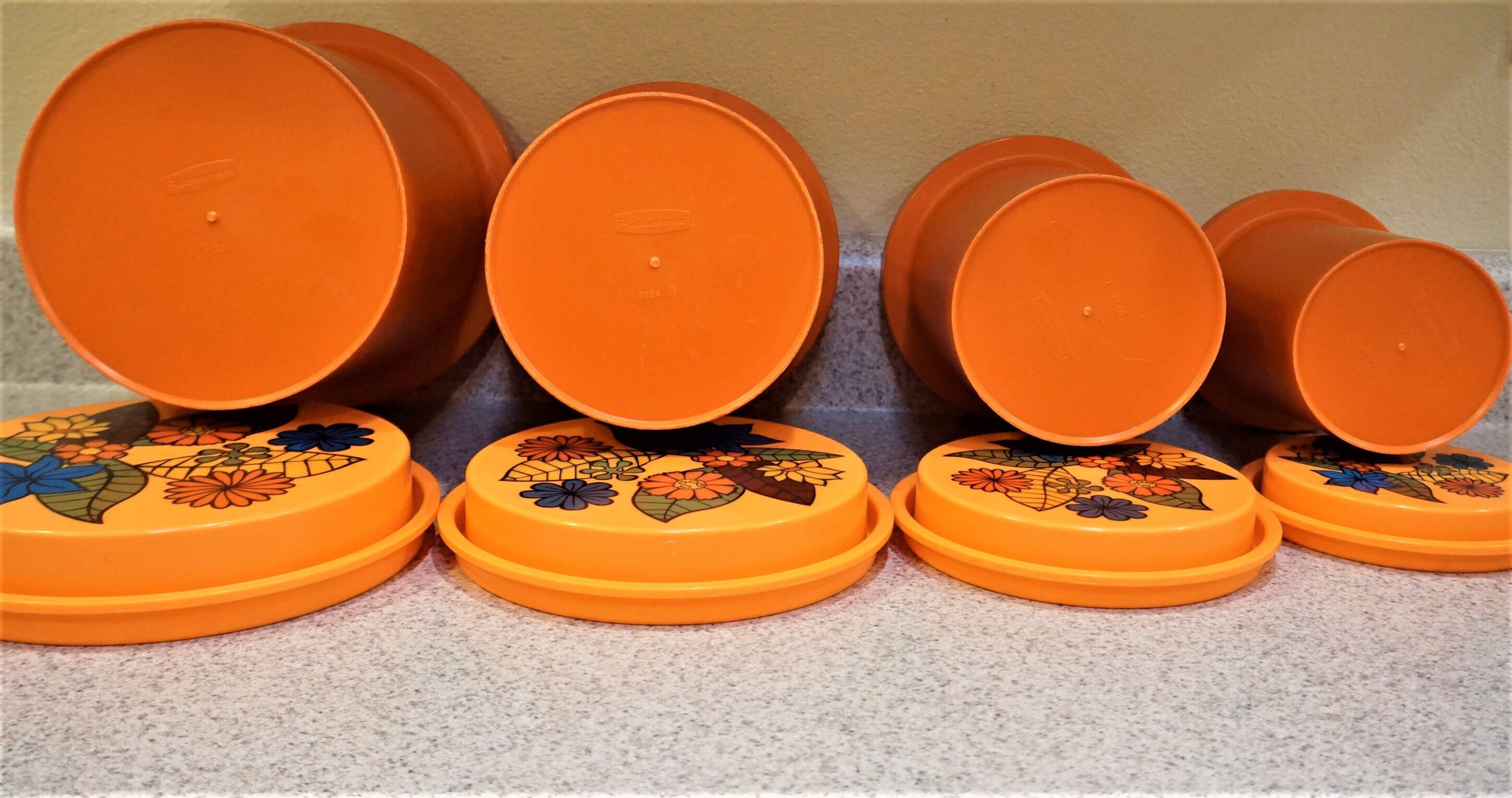 Rubbermaid Orange Kitchen Canisters