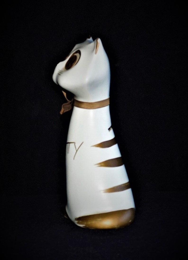 MCM Kitty Cat Bank Copper Penny Big Eyes Ceramic Vintage Etsy