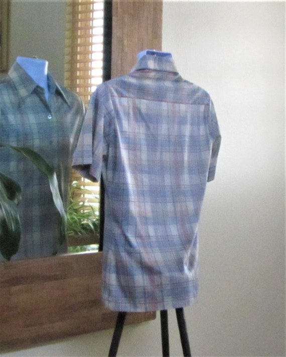 Men’s Button-Down BoHo Hippie Shirt, Short Sleeve… - image 3