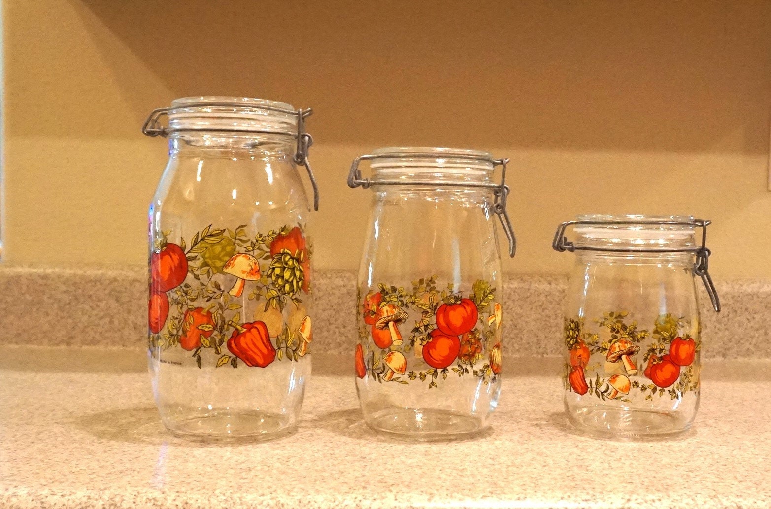 Arc france glass jar - Etsy 日本