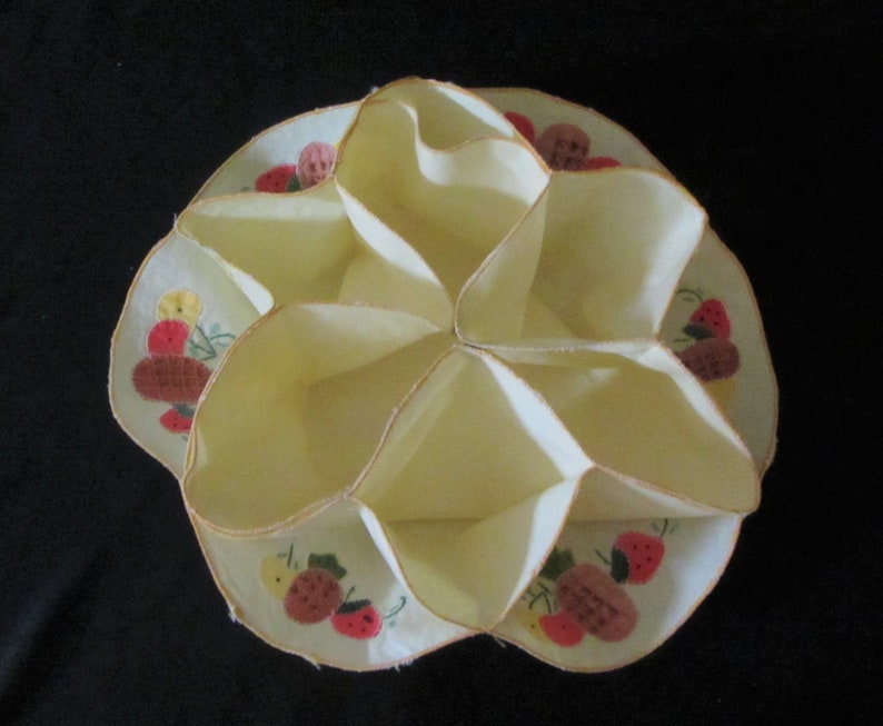 Vintage Bread Basket Liner / Bun Warmer / Roll Cozy Cotten W/ Etsy