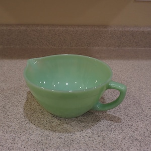 Jadeite Batter Bowl, Fire King, Jade-ite, Anchor Hocking, Vintage 1945 – 1975