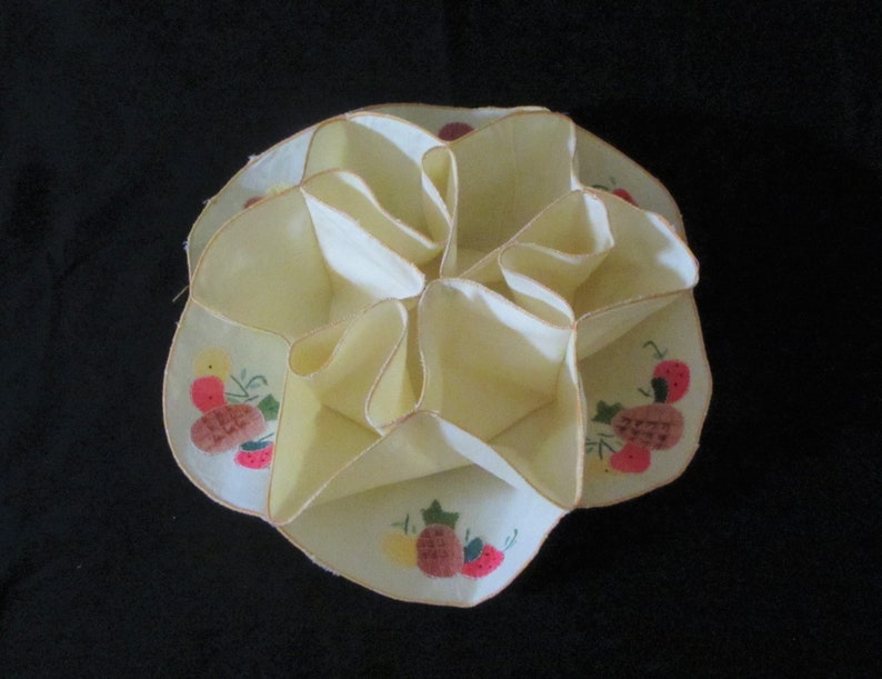 Vintage Bread Basket Liner / Bun Warmer / Roll Cozy Cotten W/ Etsy