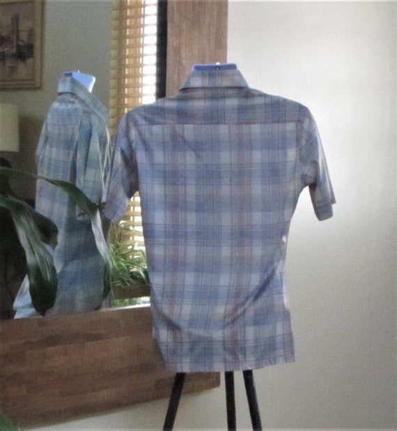 Men’s Button-Down BoHo Hippie Shirt, Short Sleeve… - image 4