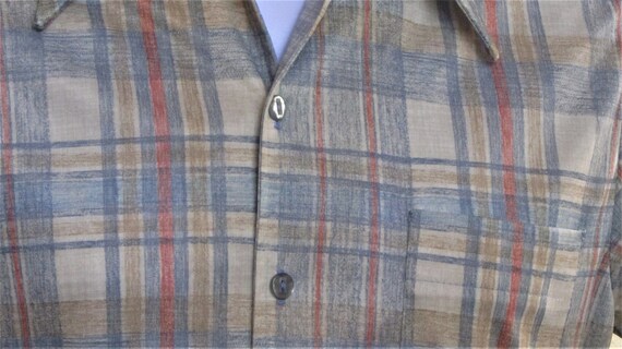 Men’s Button-Down BoHo Hippie Shirt, Short Sleeve… - image 8