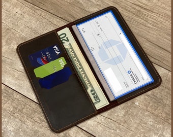 Personalized Checkbook Cover, Leather Checkbook, Checkbook Wallet and Holder, Checkbook Case, Custom Checkbook, Custom Checkbook Covers