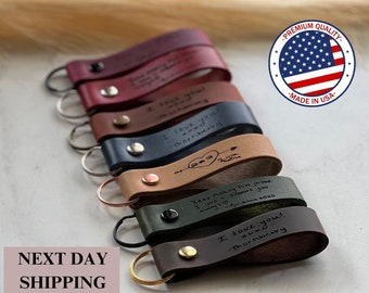 Actual Handwriting Keychain Leather Keychain Personalized Keychain Home gift New house gift Keychain Fathers Day Gift Signature Keychain